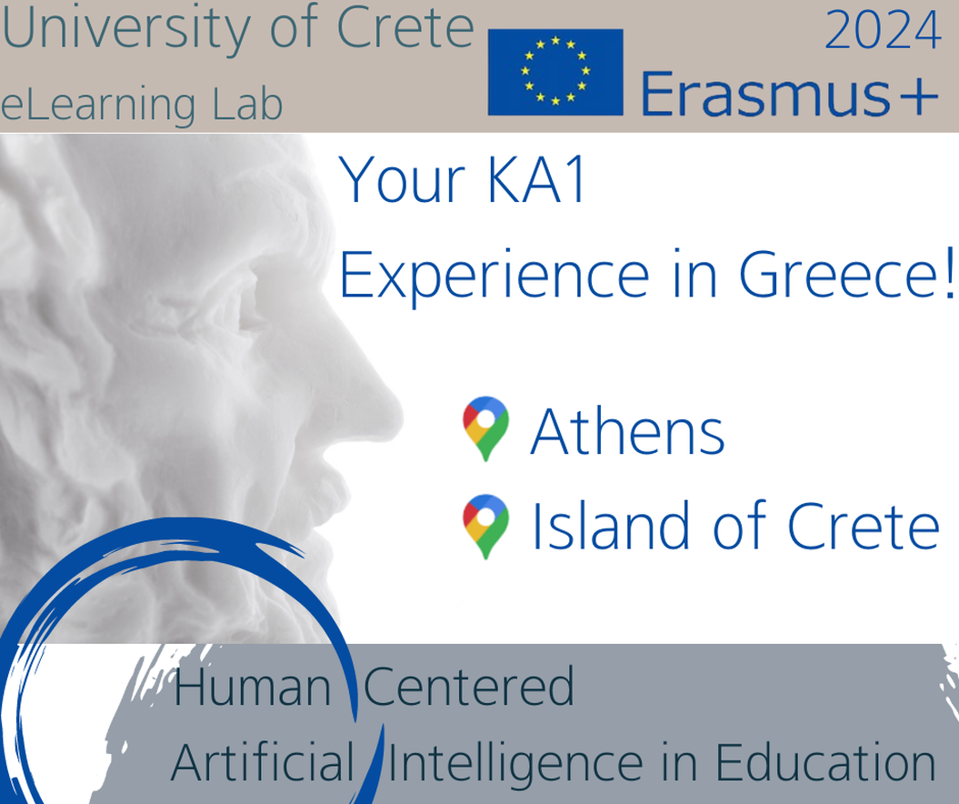 CONFIRMED ERASMUS+ KA1 TRAININGS IN GREECE / eLearning Lab-University of Crete