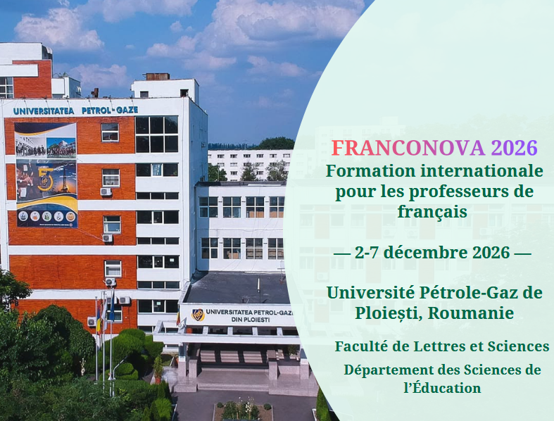 Formation internationalepour les professeurs defrançais — 2-7 décembre 2026 —FRANCONOVA 2026